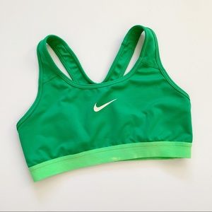 Nike Dri Fit Sports Bra Green